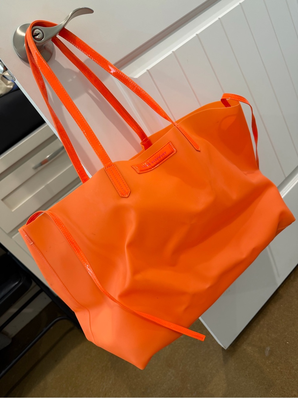 Drunk Elephant Bright Orange Tote Bag